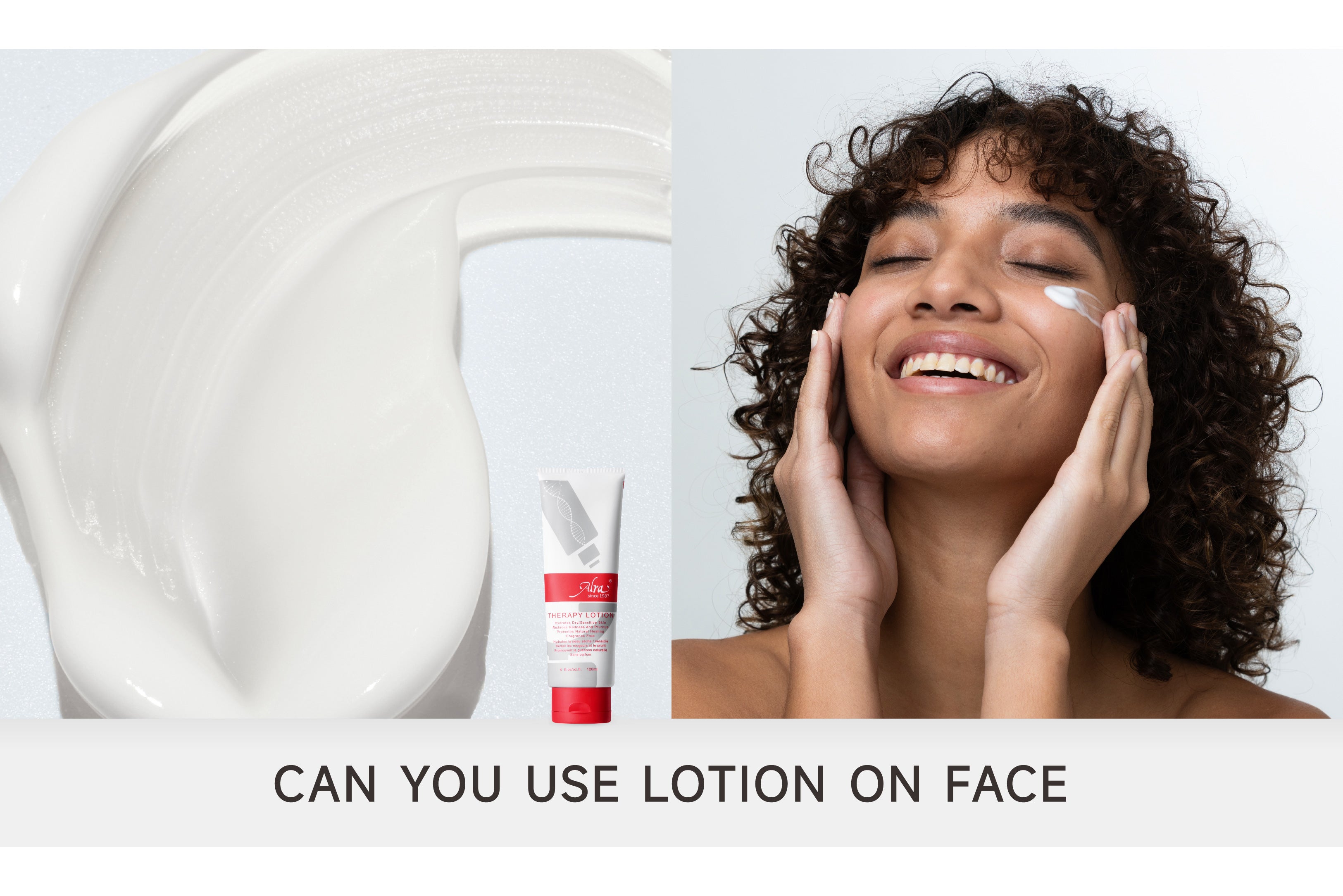 can you use lotion on face