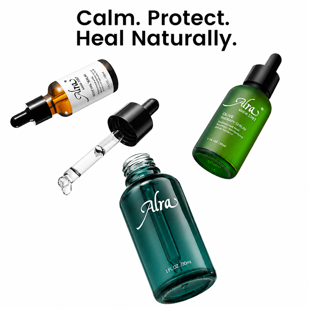 Alra skincare for sensitive skin with gentle antioxidant care to calm, protect, and support healthy-looking skin