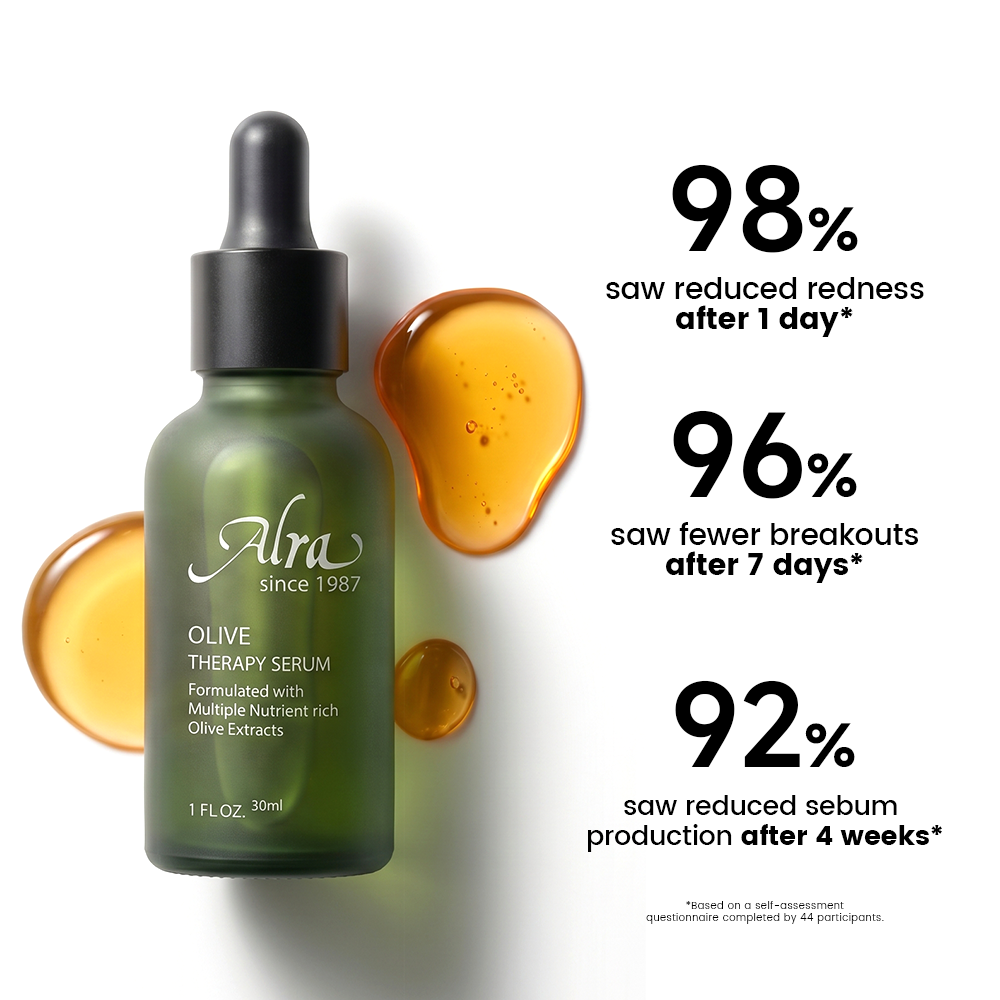 Alra Olive Therapy Serum | Antioxidant Serum for Sensitive & Acne-Prone Skin