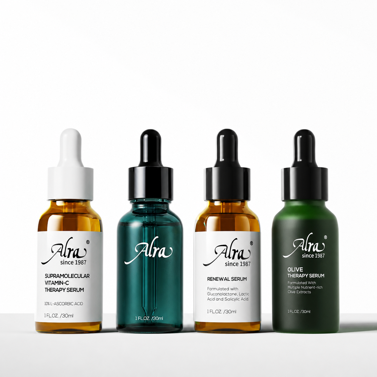 Alra Age-Defying 4-Piece Serum Set – Ultimate Anti-Aging Formula