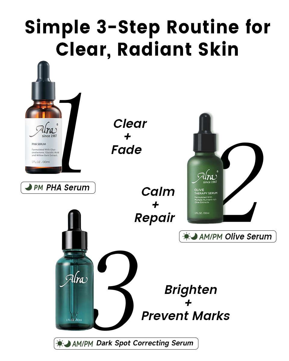 Alra simple 3-step skincare routine for clear, radiant-looking skin